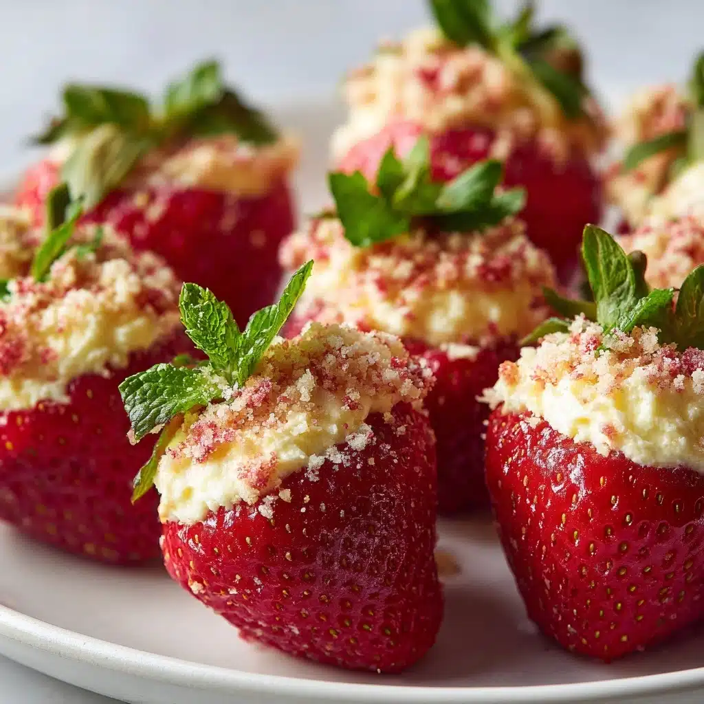 Cheesecake Deviled Strawberries Recipe