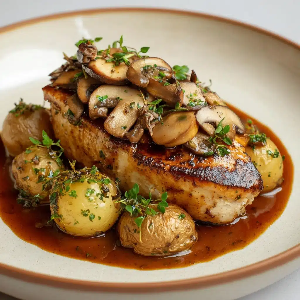 Savory Chicken with Mushrooms and Potatoes Recipe - Recipe Image