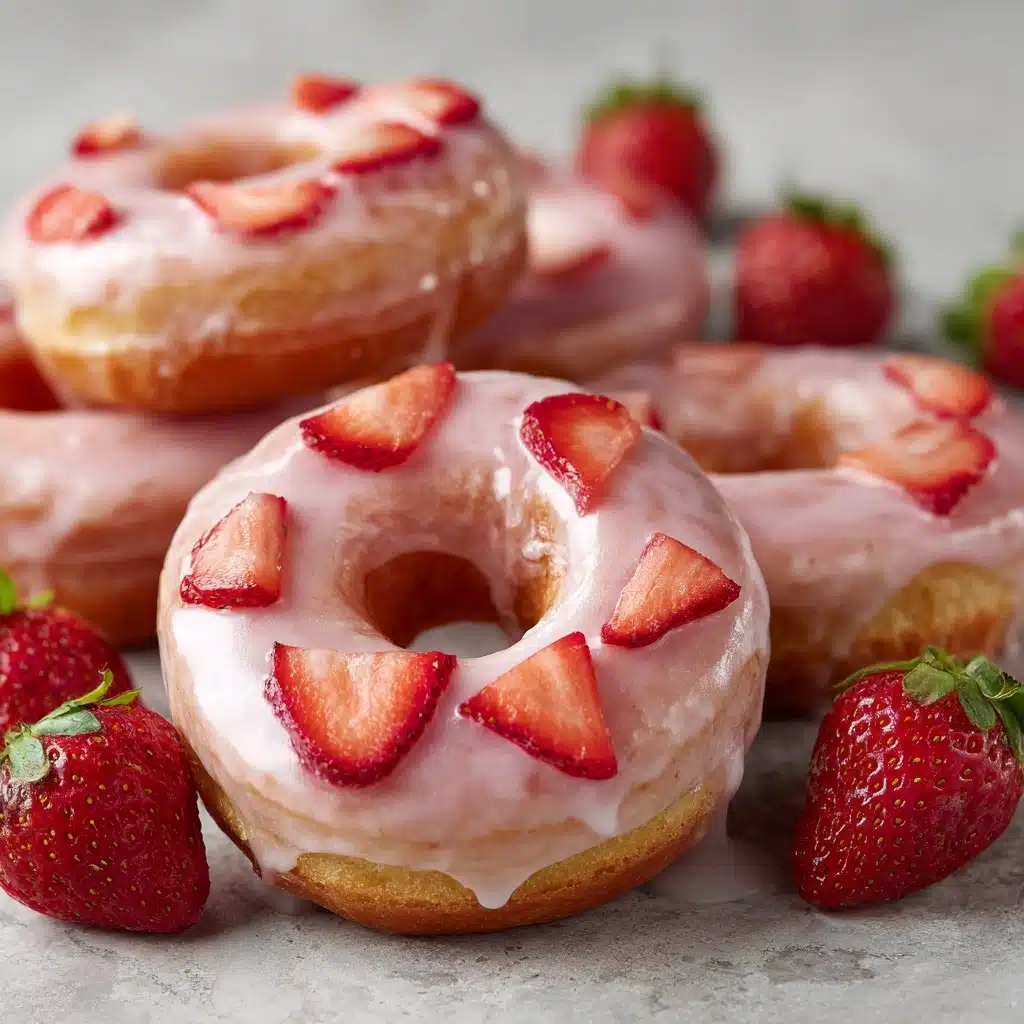Strawberry Buttermilk Doughnuts Recipe - Recipe Image