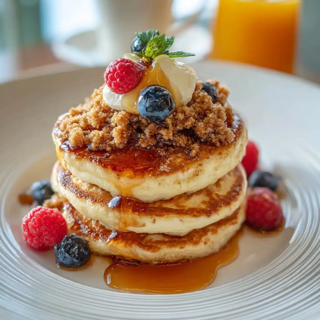 Brown Sugar & Cinnamon Streusel Pancakes Recipe - Recipe Image