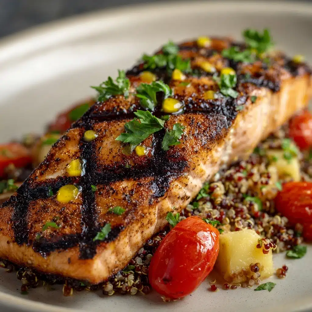 Grilled Salmon with Quinoa Salad Recipe - Recipe Image