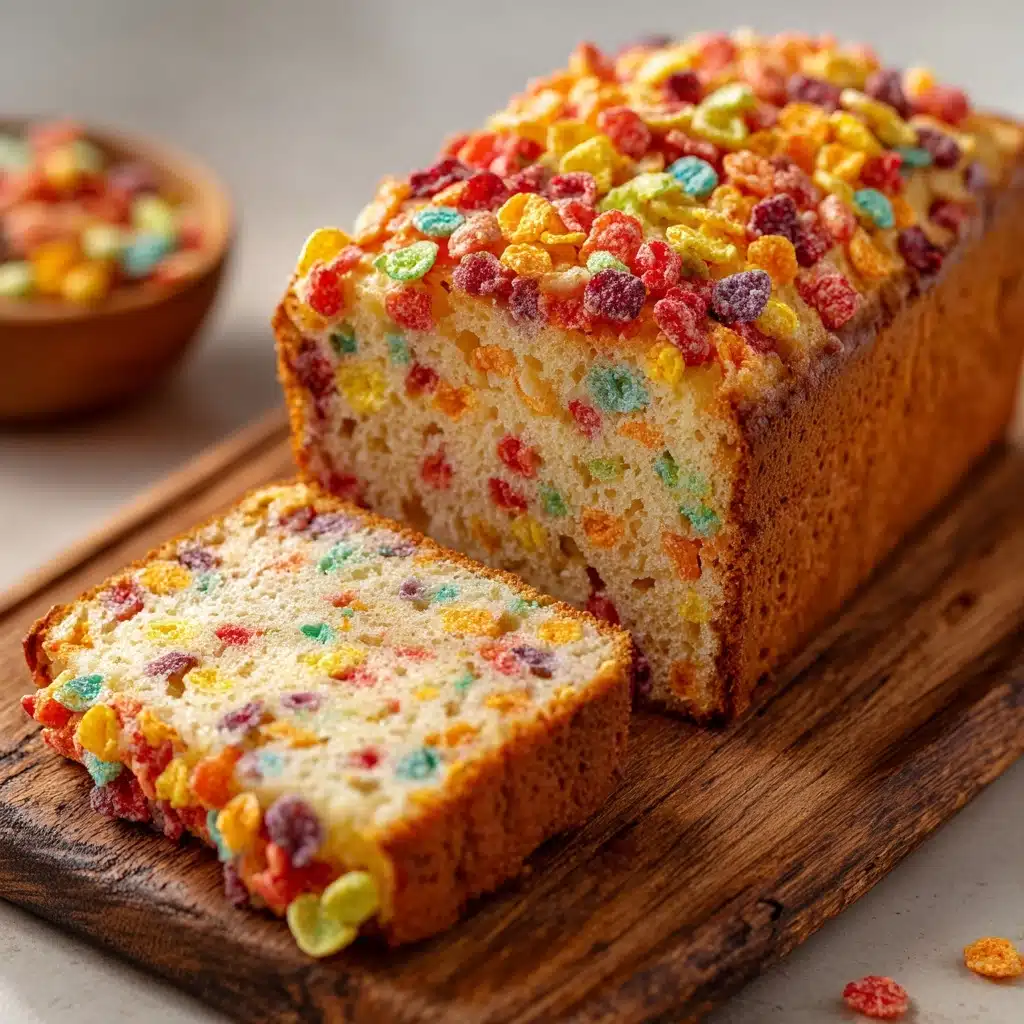 Fruity Pebbles Breakfast Bread Recipe - Recipe Image