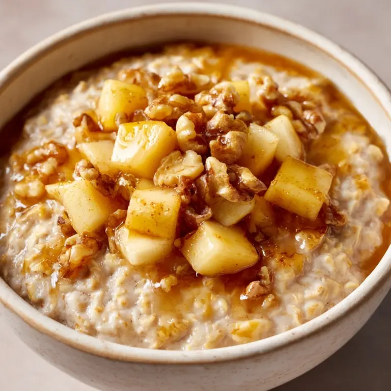 One Pot Apple Cinnamon Oatmeal Recipe