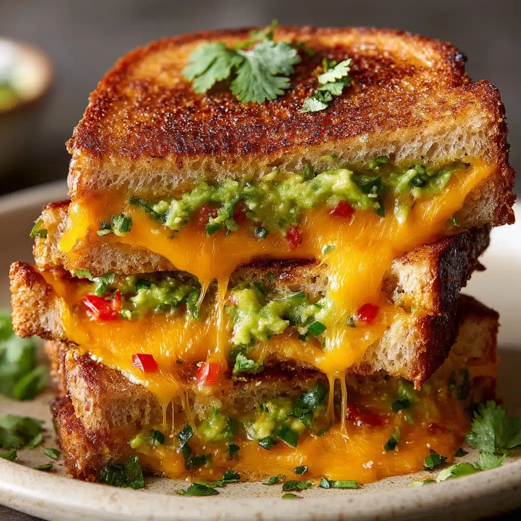 Guacamole Grilled Cheese Sandwich Recipe - Recipe Image