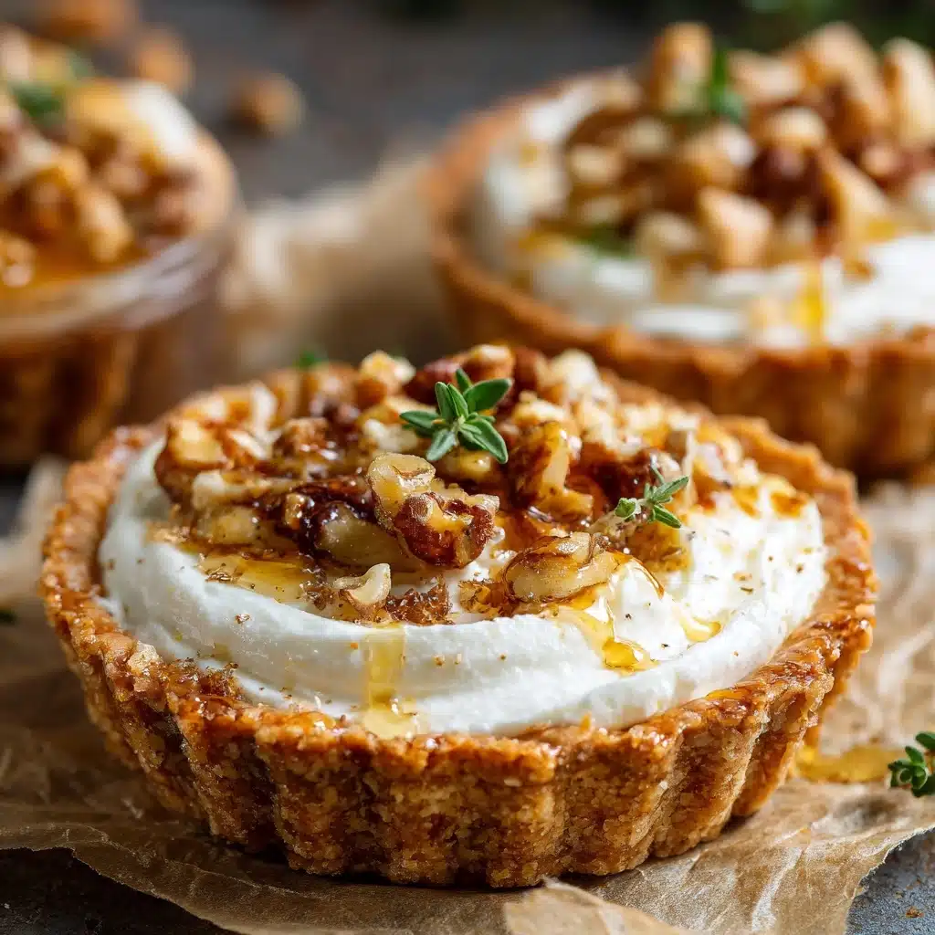 Goat Cheese and Walnut Tarts Recipe - Recipe Image