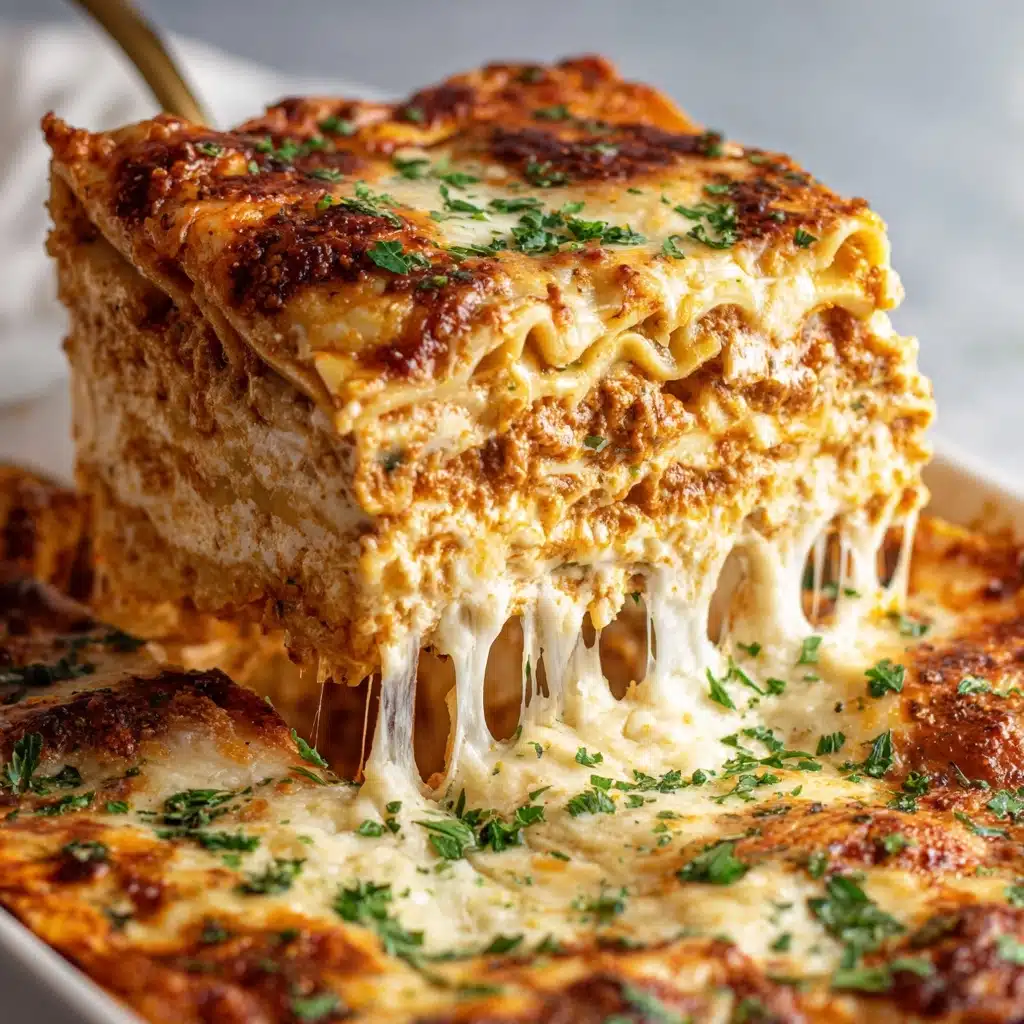 Garlic Chicken Lasagna Twirls Recipe - Recipe Image