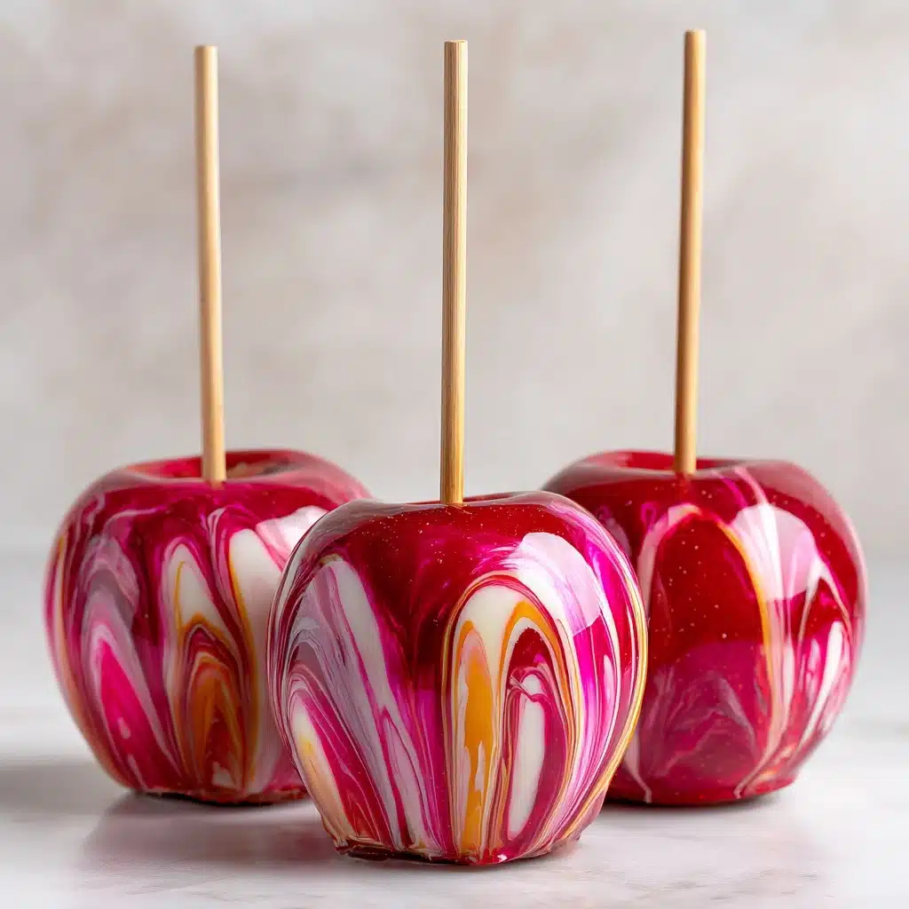 Marbled Effect Candy Apples Recipe