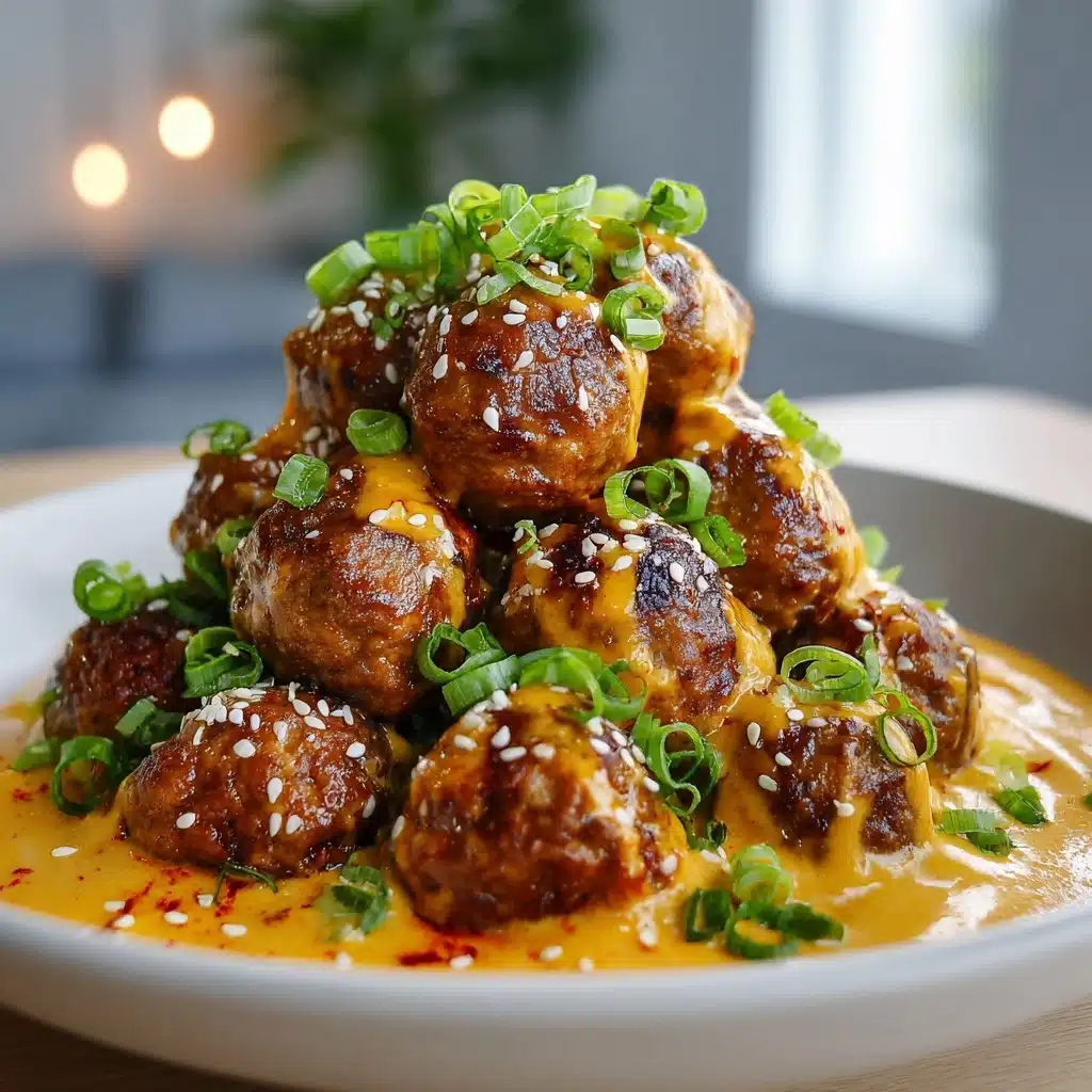 Korean BBQ Meatballs with Spicy Mayo Dip to Delight! Recipe - Recipe Image