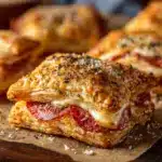 Easy Mozzarella Pepperoni Croissant Rolls Recipe