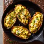 Scrambled Eggs with Grated Potato and Chives Recipe