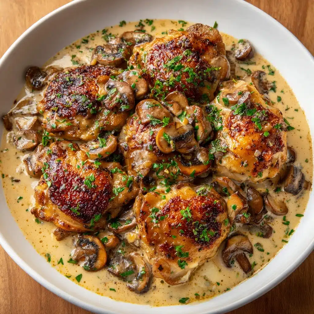 Baked Legs with Cream of Mushroom Recipe - Recipe Image