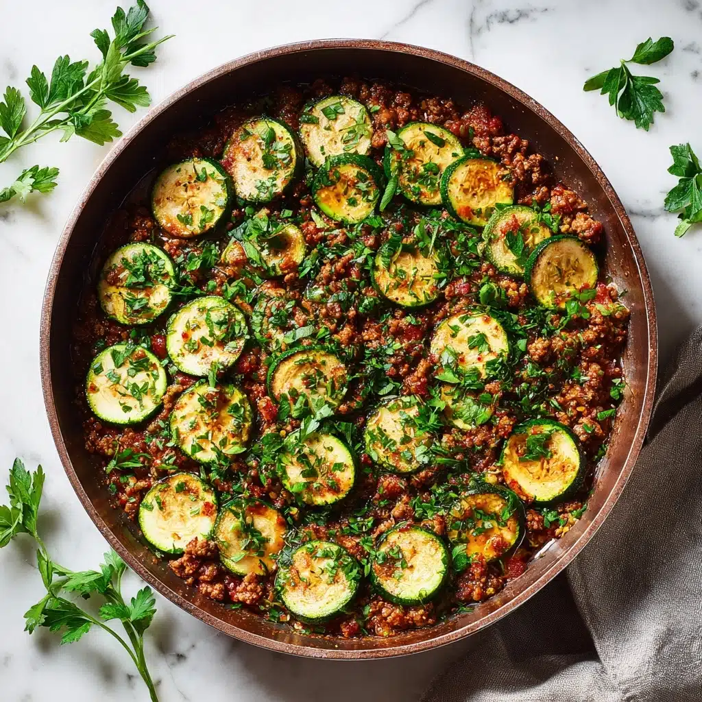 Ground Turkey and Zucchini Skillet Recipe - Recipe Image