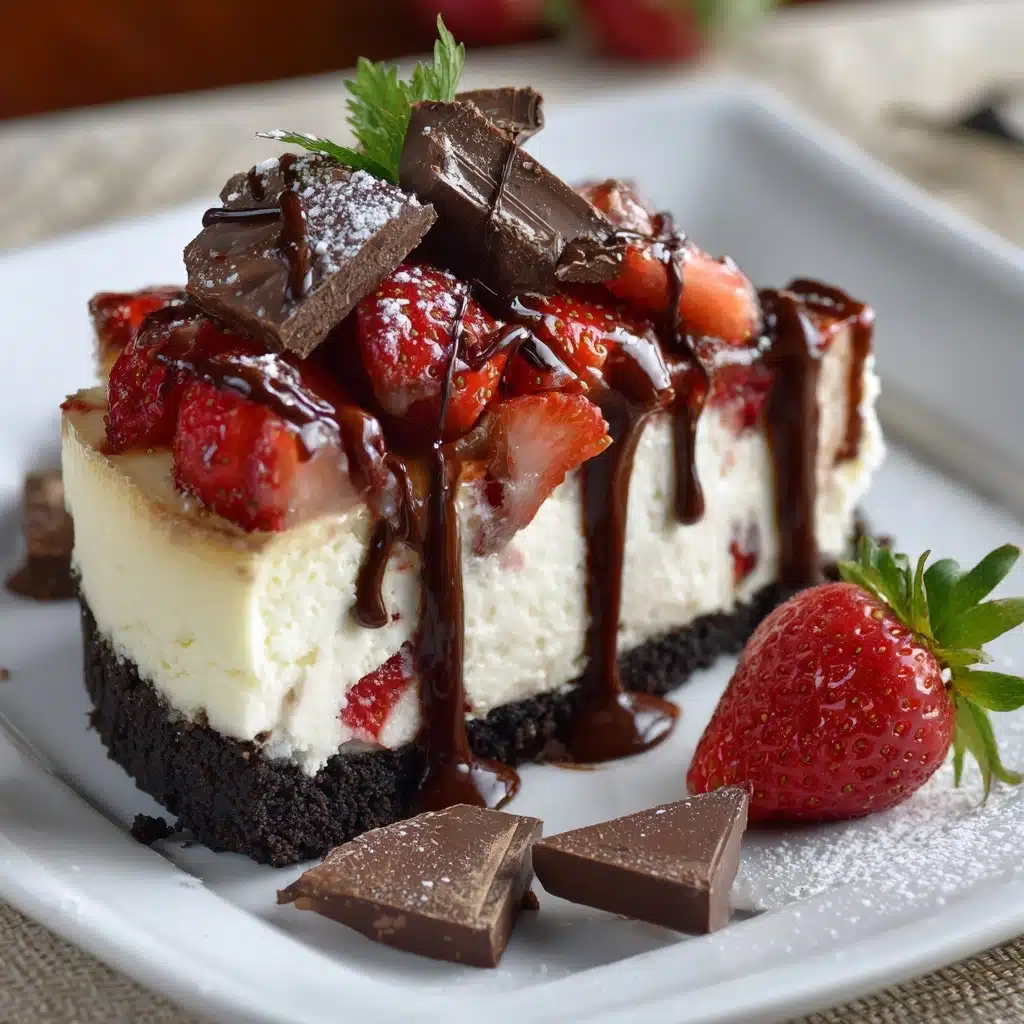 Chocolate Strawberry Cheesecake Recipe - Recipe Image