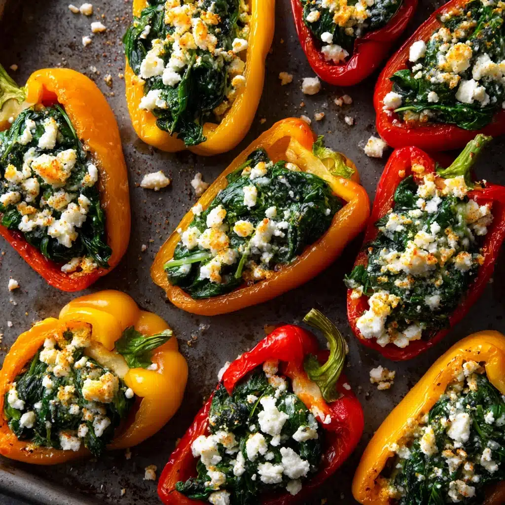 Spinach and Feta Stuffed Mini Peppers Recipe - Recipe Image