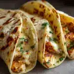 Cheesy Garlic Chicken Wraps Recipe