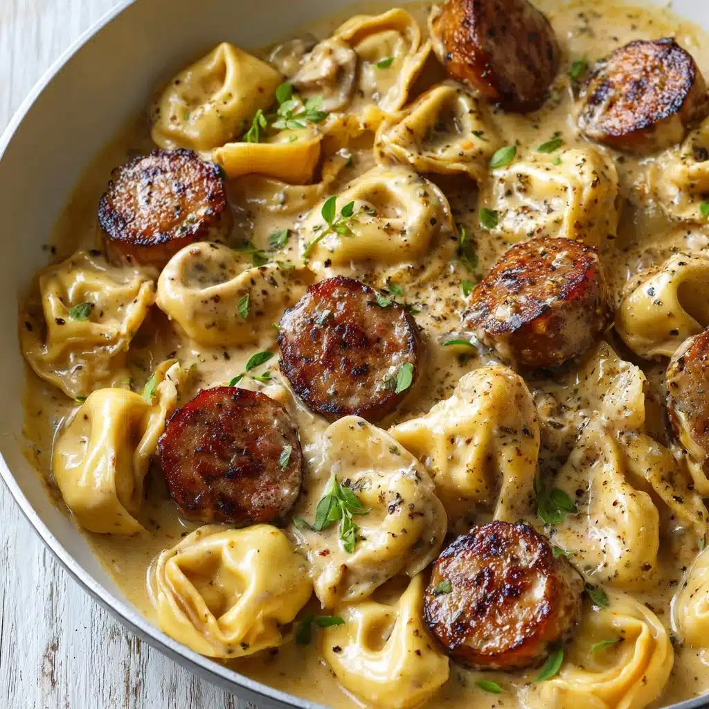 Sausage Tortellini Alfredo Recipe - Recipe Image