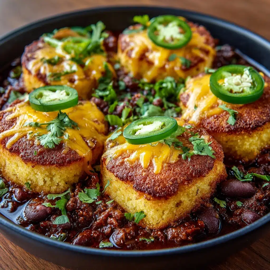 Chili and Jalapeño Cheddar Cornbread Minis Recipe - Recipe Image