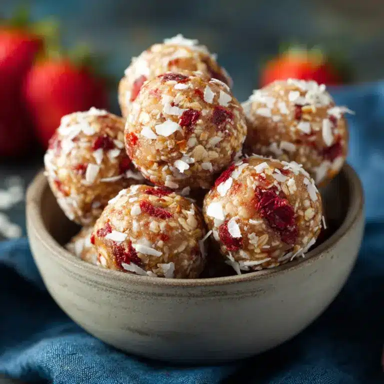 Strawberry Protein Balls Recipe