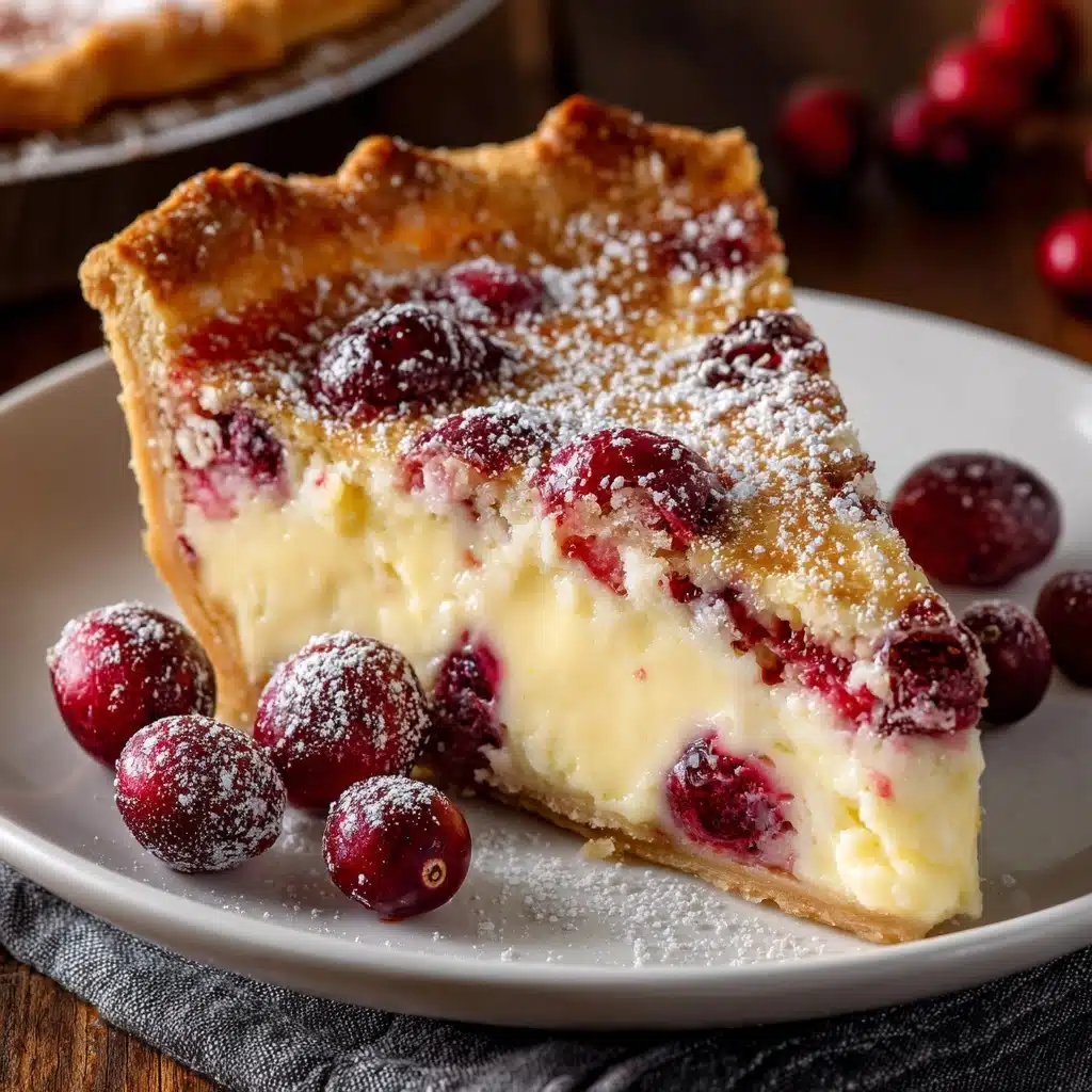 Cranberry Custard Pie Recipe