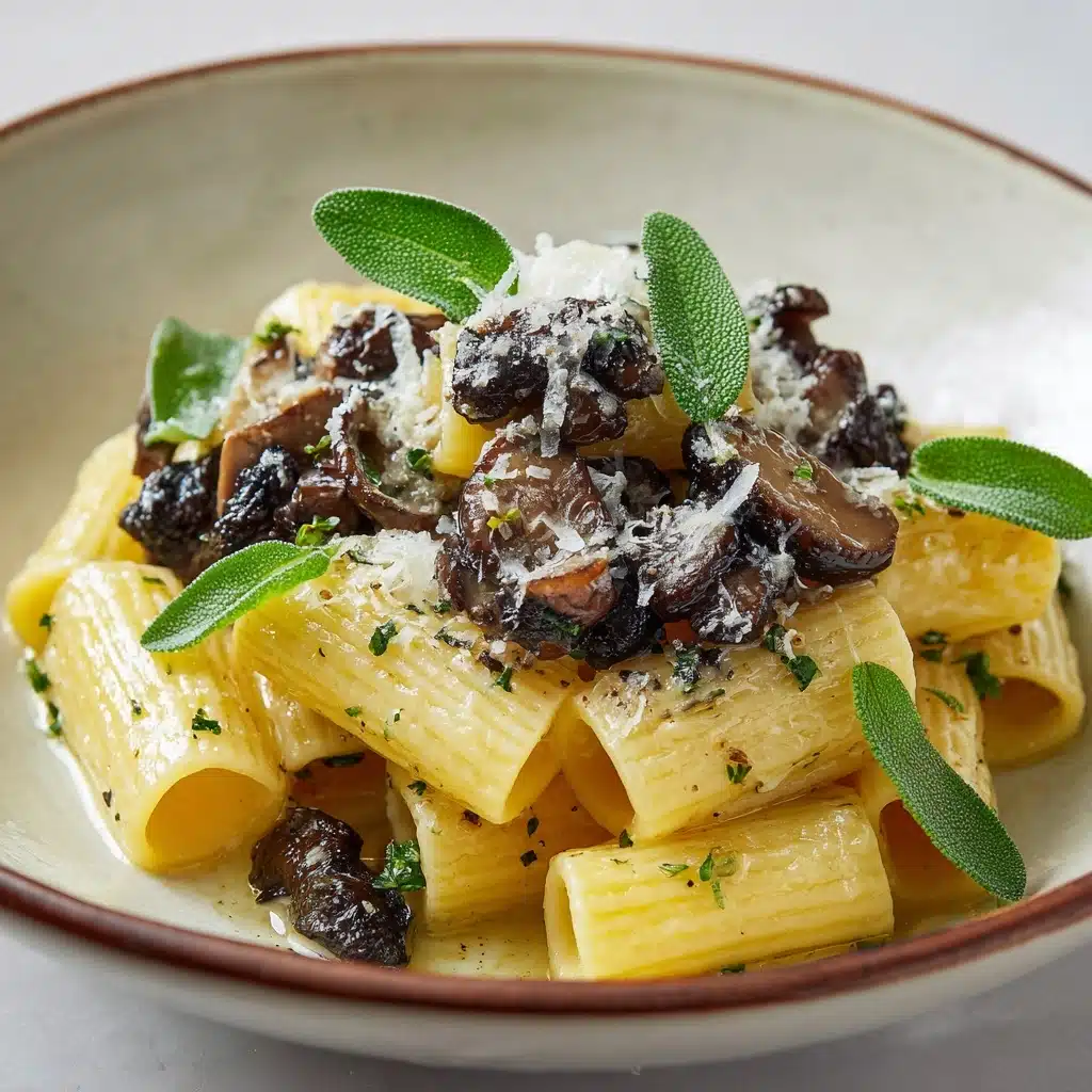 Sage Butter Pasta with Mushrooms Recipe - Recipe Image
