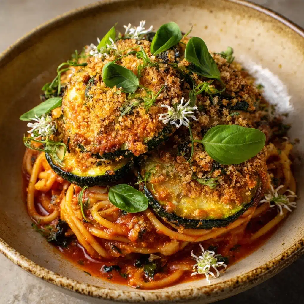 Crispy Zucchini Spaghetti: An Amazing Ultimate Pasta Dish to Try Recipe - Recipe Image