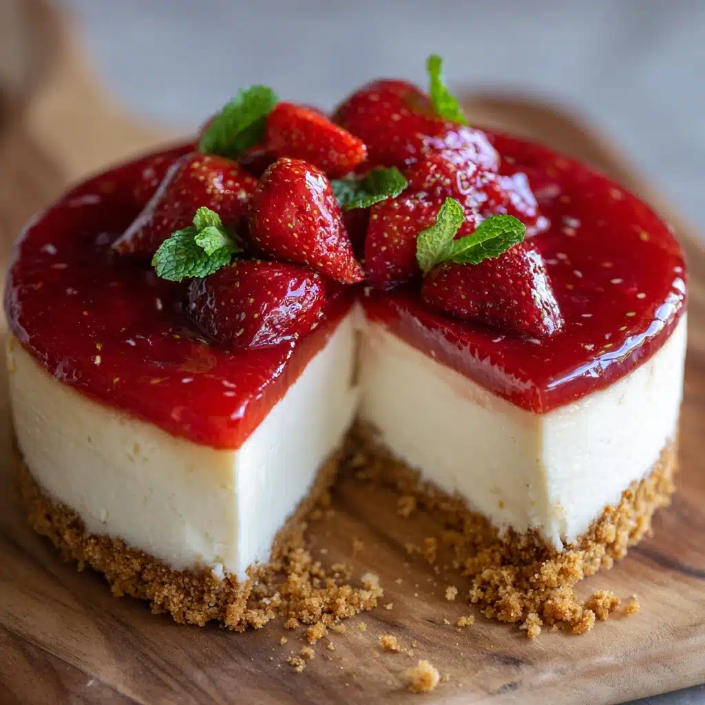 Rhubarb & Strawberry Cheesecake Recipe