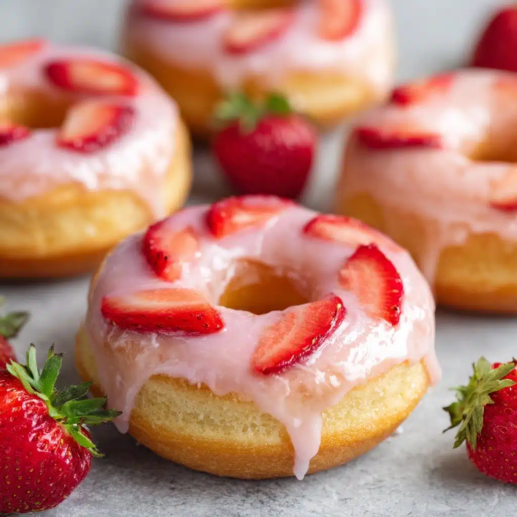 Strawberry Buttermilk Doughnuts Recipe - Recipe Image