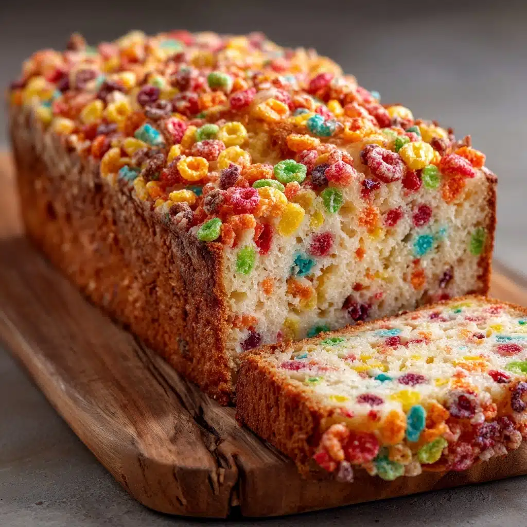 Fruity Pebbles Breakfast Bread Recipe - Recipe Image