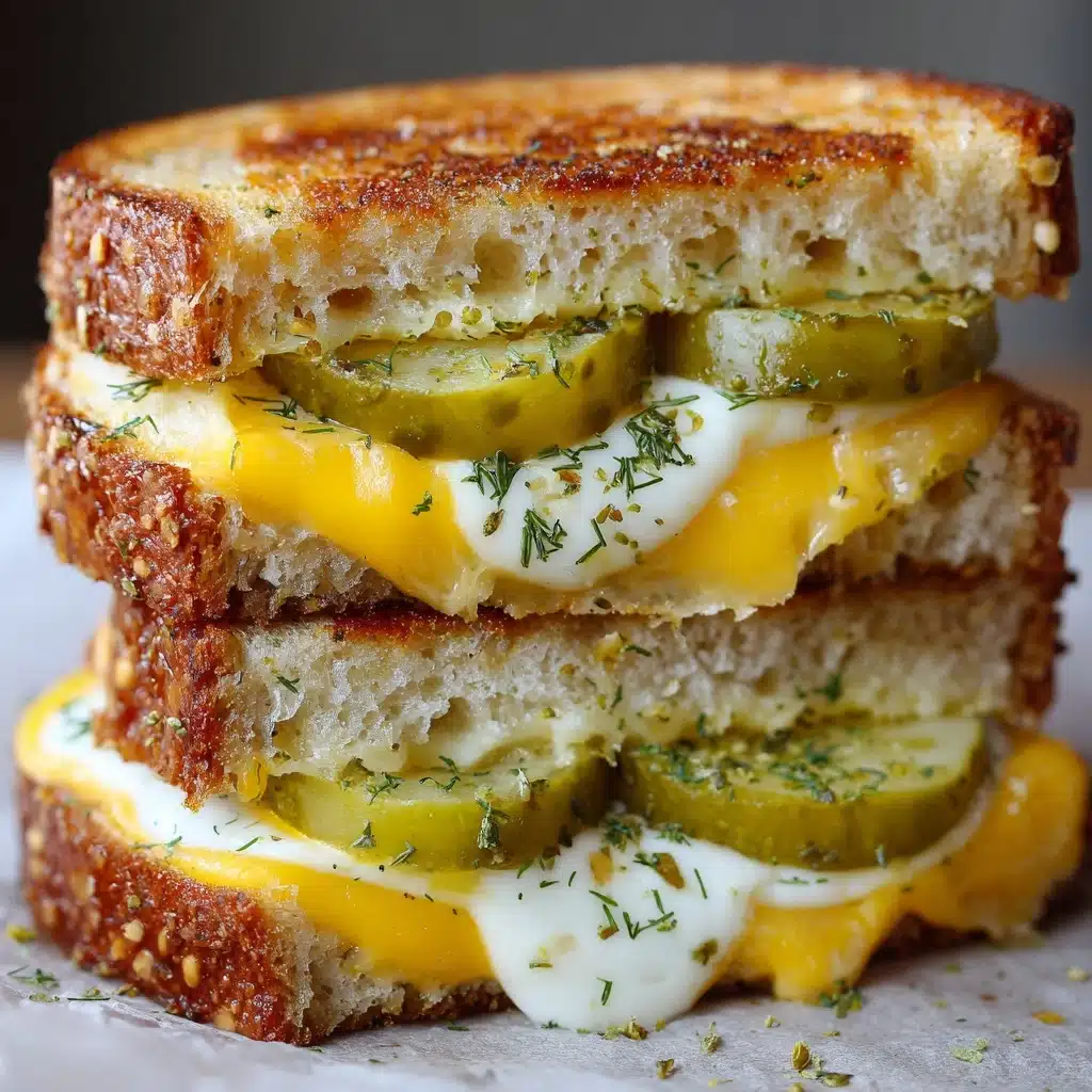 Dill Pickle Grilled Cheese Recipe - Recipe Image