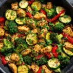 One Pot Chicken and Vegetables Skillet Recipe