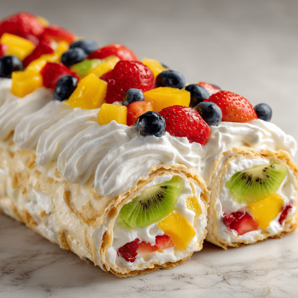 Cheesecake and Fruit Salad Recipe - Recipe Image