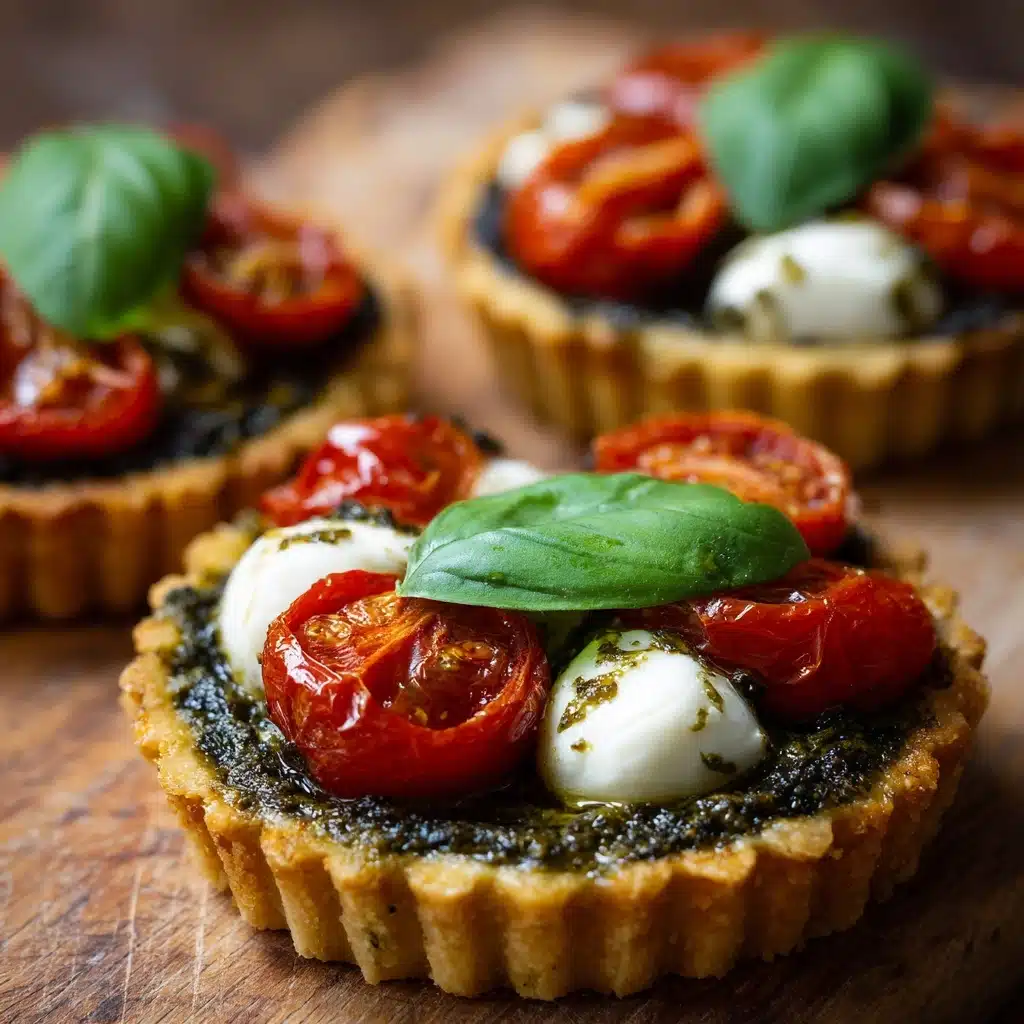 Caprese Pesto Tarts: An Amazing Ultimate Recipe - Recipe Image