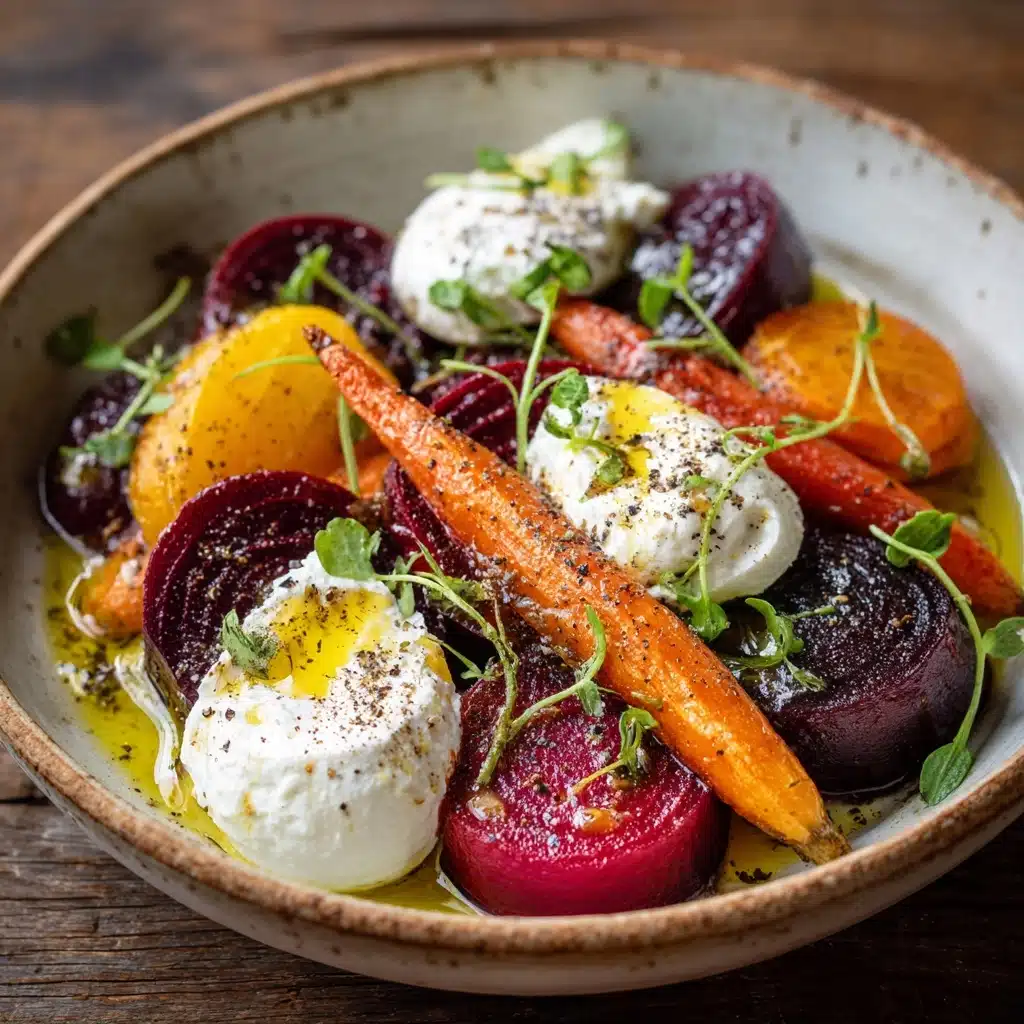 Roasted Beets and Carrots with Burrata Recipe - Recipe Image
