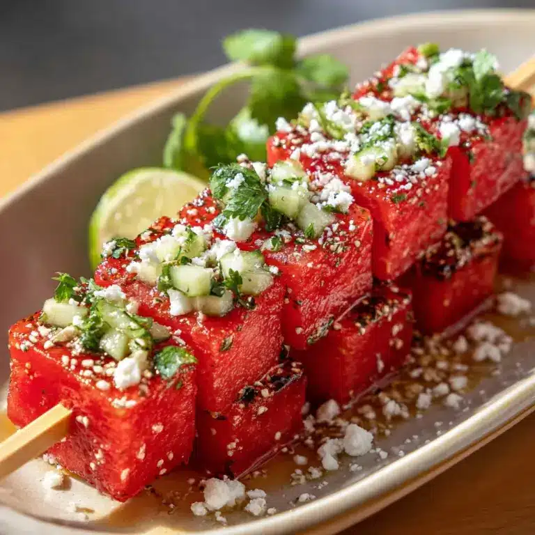 Watermelon Feta Tajin Skewers Recipe