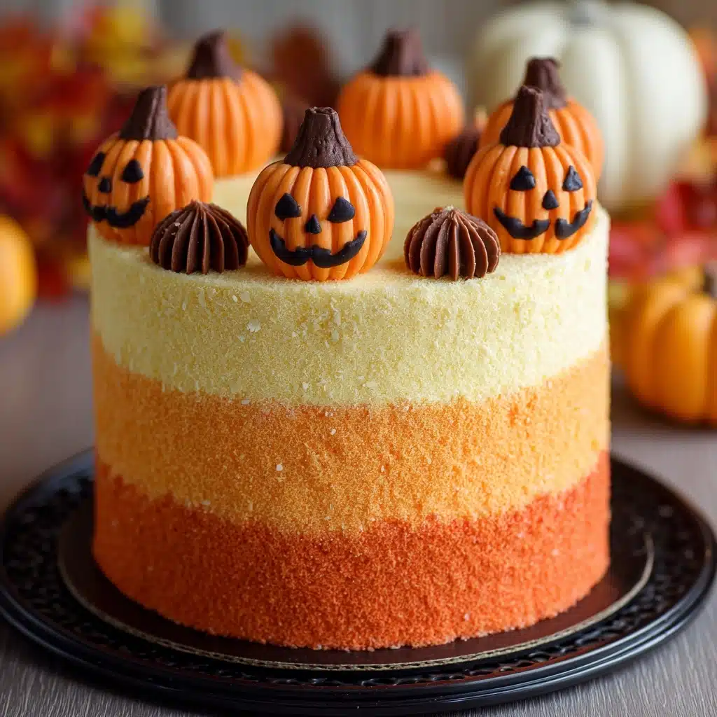 Stenciled Halloween Sprinkle Cake Recipe - Recipe Image