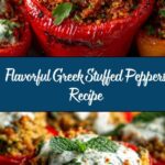 Greek Stuffed Peppers with Tzatziki Sauce Recipe