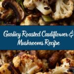 Garlicy Roasted Cauliflower & Mushrooms Recipe