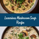 Decadent and Creamy Mushroom Soup Recipe