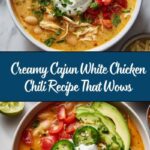 Creamy Cajun White Chicken Chili Recipe