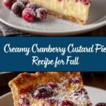 Cranberry Custard Pie Recipe