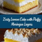 Lemon Cake with Fluffy Meringue Layers Recipe