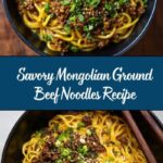 Mongolian Ground Beef Noodles Recipe
