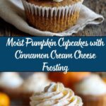 Pumpkin Cupcakes with Cinnamon Cream Cheese Frosting Recipe