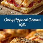 Easy Mozzarella Pepperoni Croissant Rolls Recipe