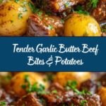 Slow Cooker Garlic Butter Beef Bites & Potatoes Recipe