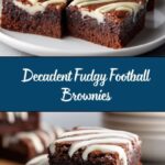 Fudgy Football Brownies Recipe