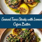 Seared Tuna Steaks with Lemon, Caper, and Parsley Butter Recipe