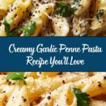 Creamy Garlic Penne Pasta Recipe